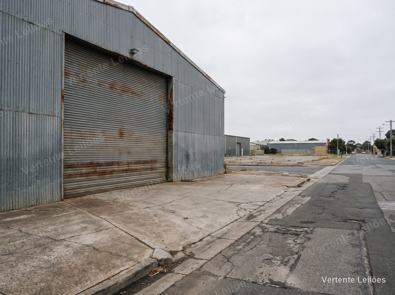 Galpão logístico 640 m², pé-direito 8 m